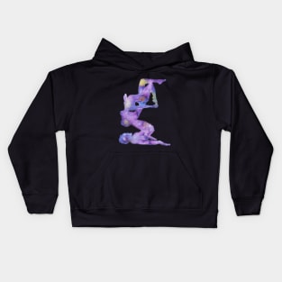 Acro Yoga Nebula Kids Hoodie